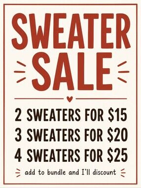 Sweater Sale